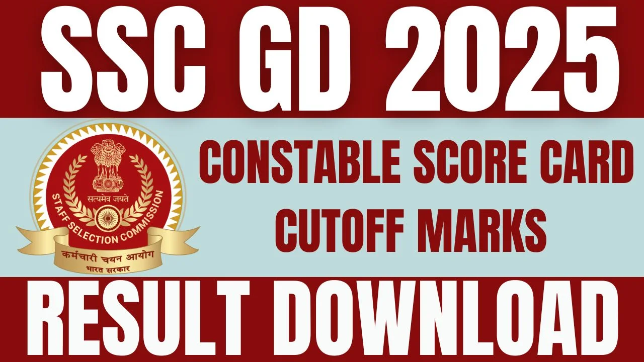 SSC GD Result 2025 Link Download