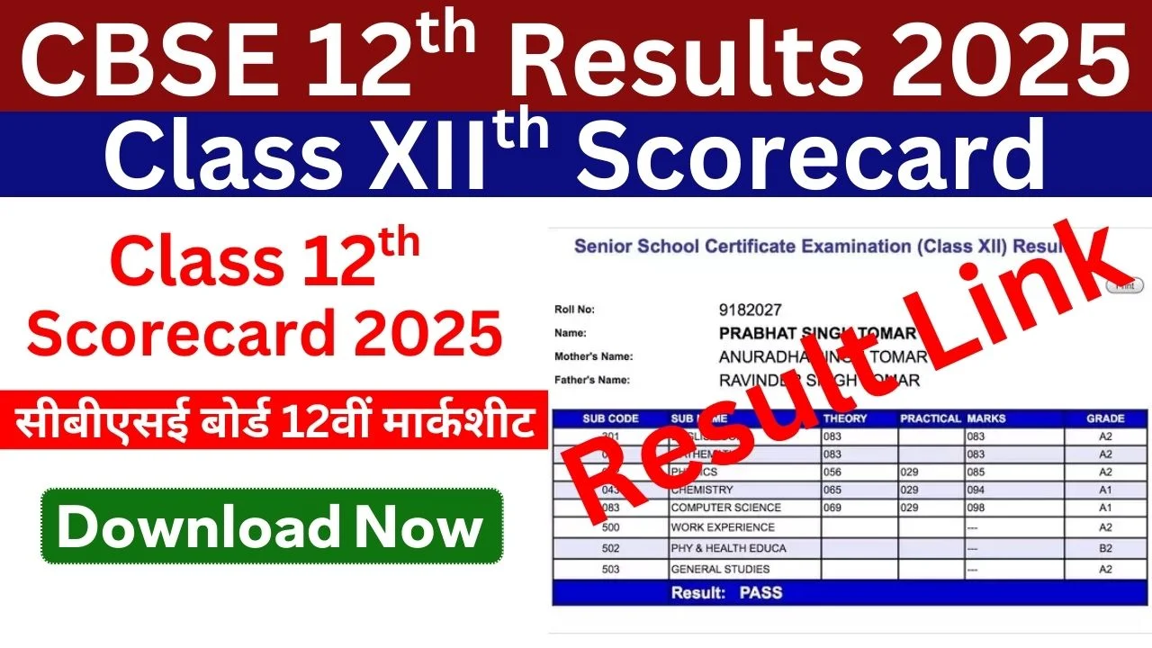 CBSE 12th Results 2025