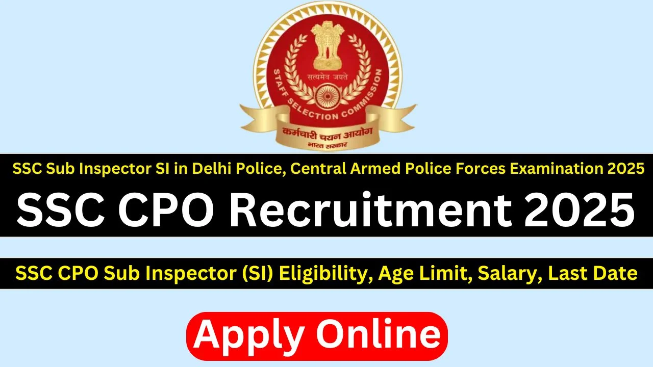 SSC CPO Recruitment 2025