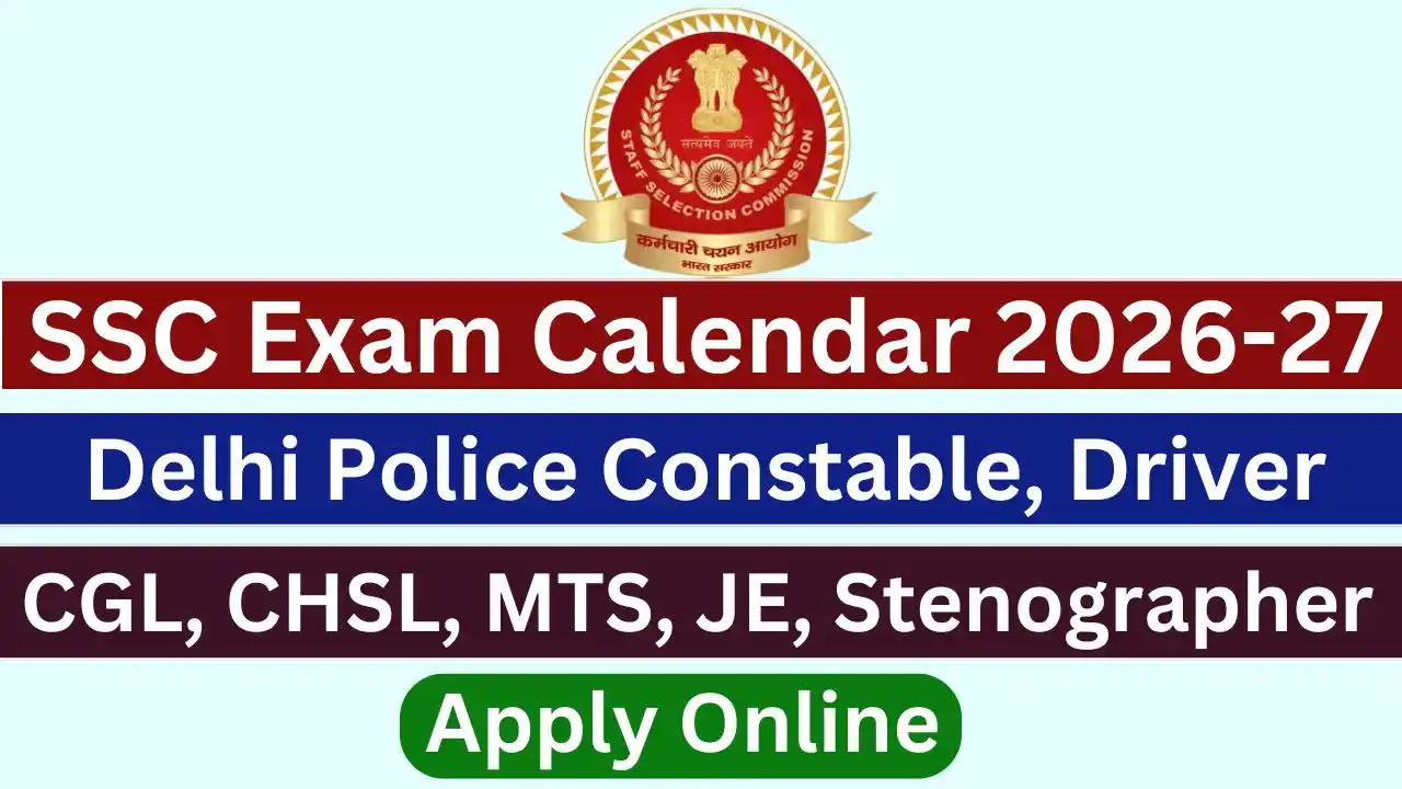 SSC Exam Calendar 2026-27