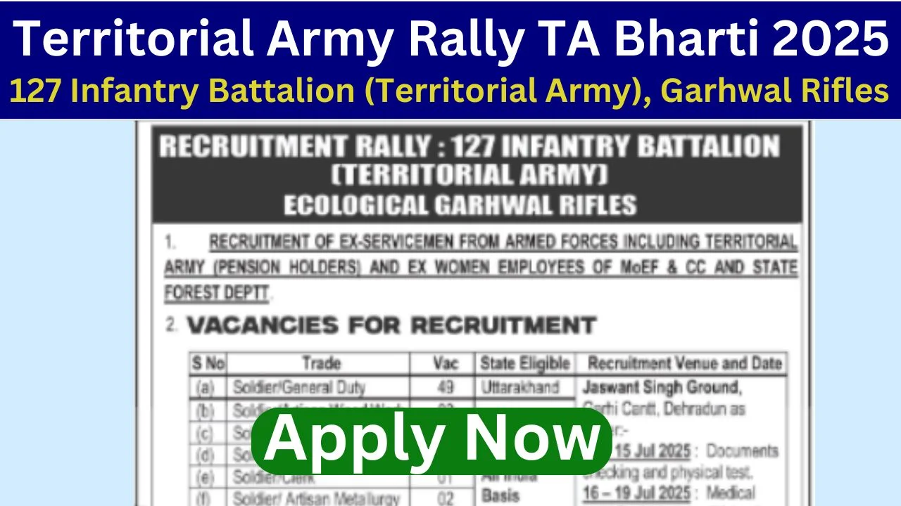 Territorial Army Rally TA Bharti