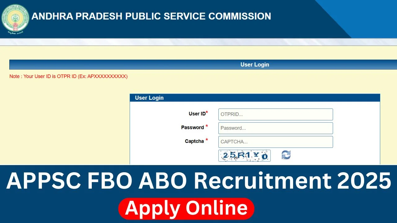 APPSC FBO ABO Recruitment 2025