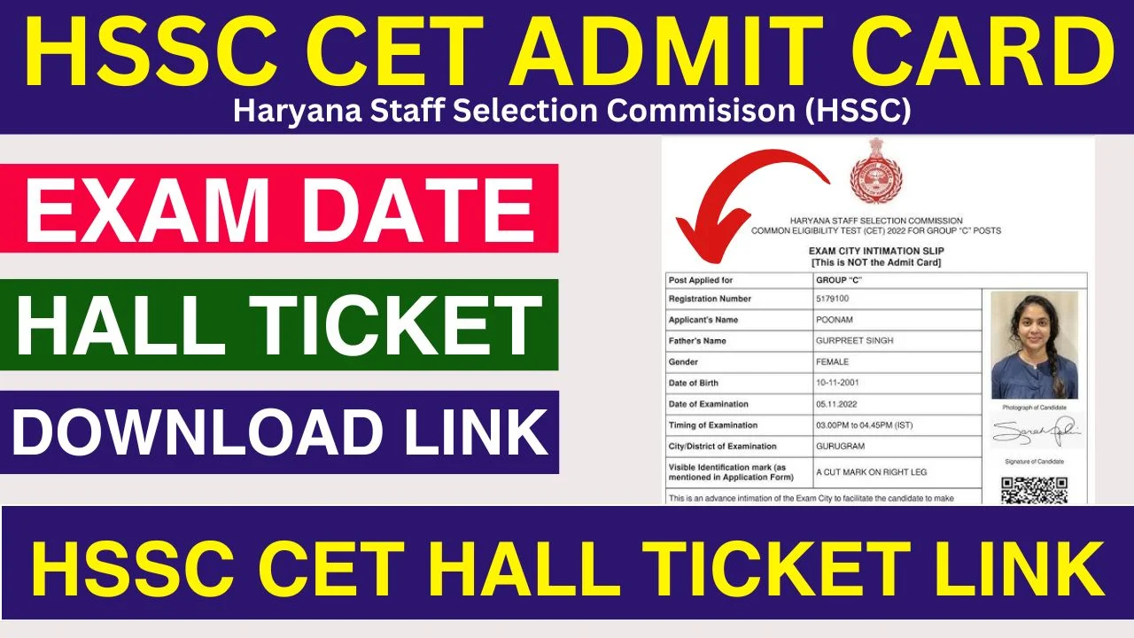 HSSC CET Admit Card 2025