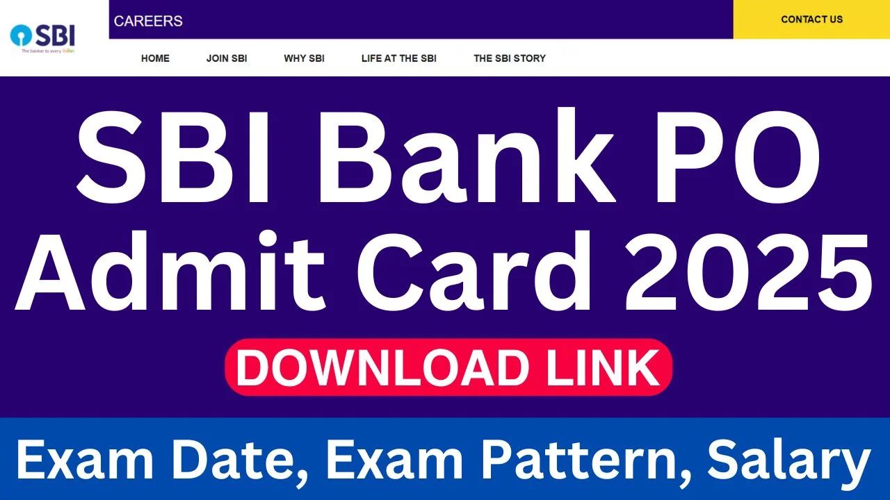 SBI Bank PO Admit Card