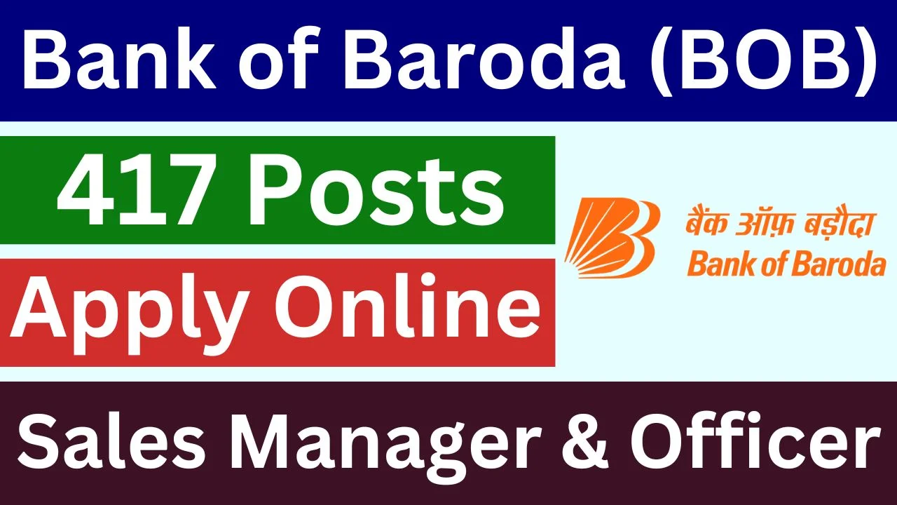 Bank of Baroda Sales Manager & Officer Recruitment