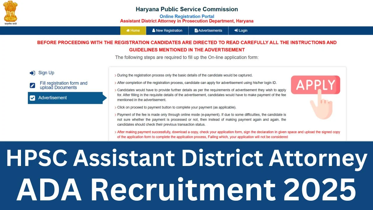 HPSC Assistant District Attorney ADA Recruitment