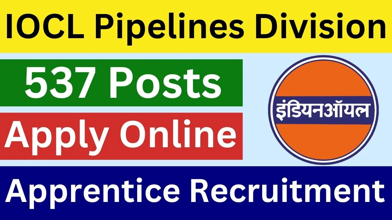 IOCL Pipelines Division Apprentice Recruitment