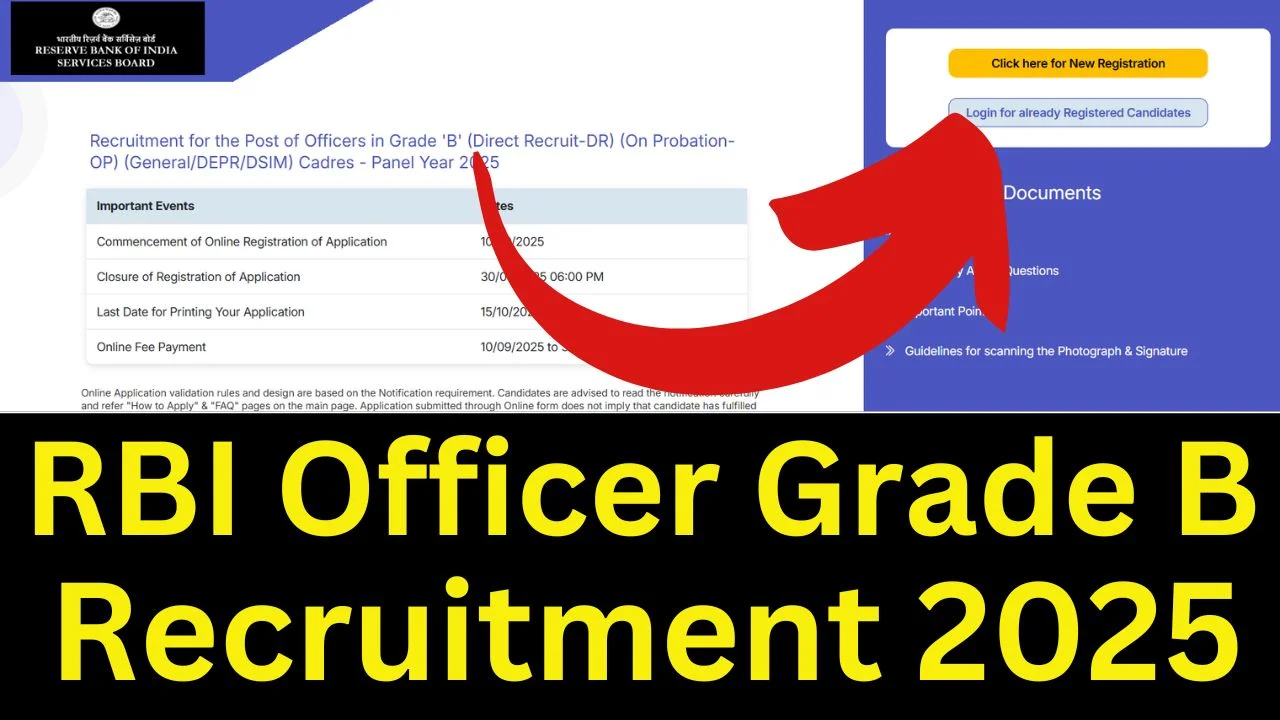 RBI Officer Grade B Recruitment