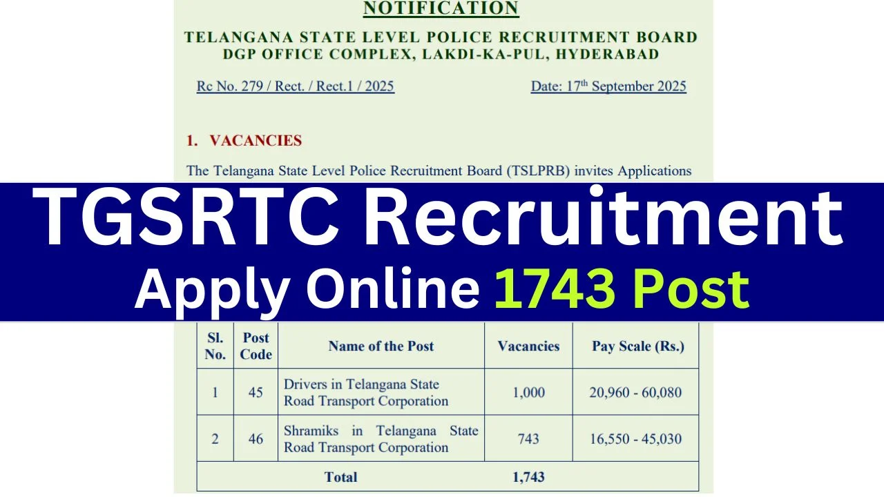 TGSRTC Recruitment 2025