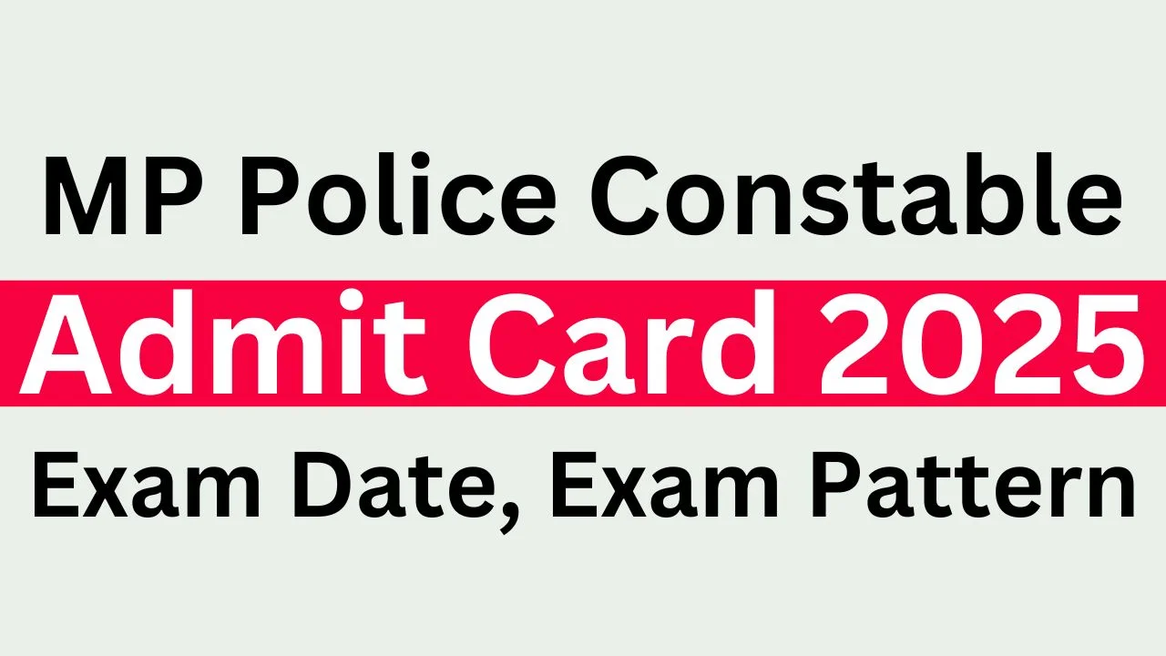 MP Police Constable Admit Card