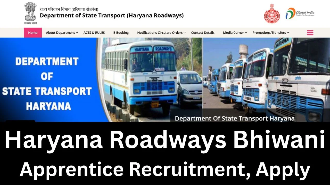 Haryana Roadways Bhiwani Apprentice Recruitment