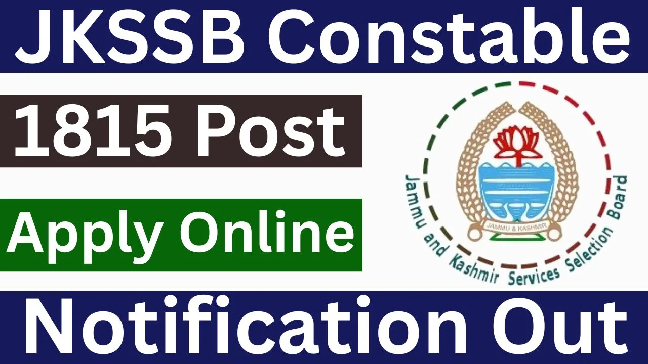 JKSSB Constable Recruitment