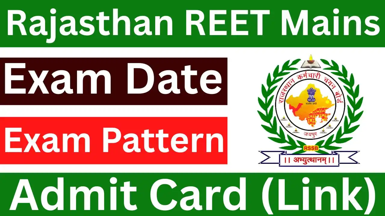 Rajasthan REET Mains Admit Card