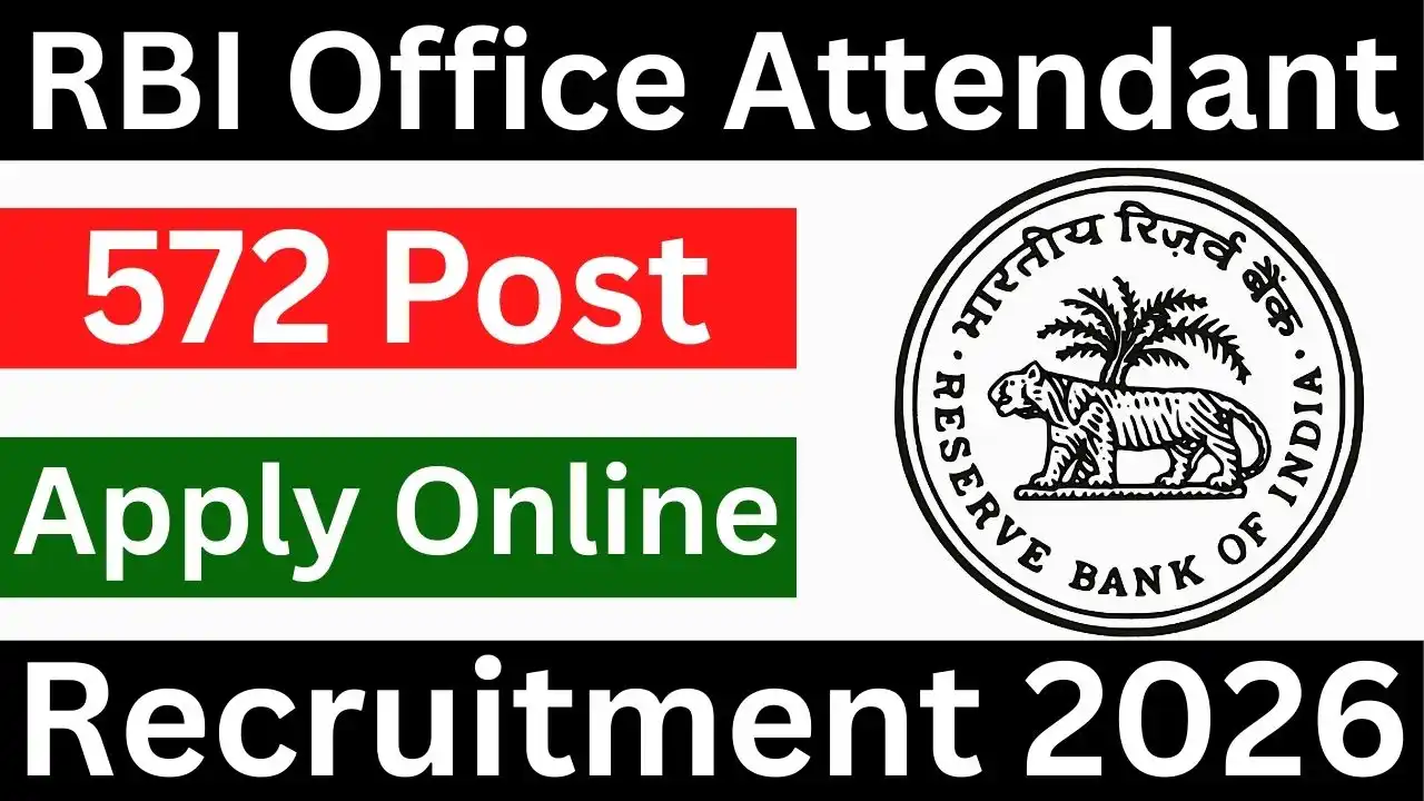 RBI Office Attendant Recruitment 2026