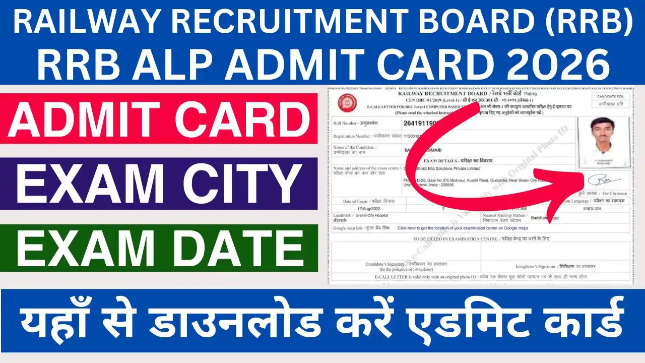 RRB ALP Admit Card 2026