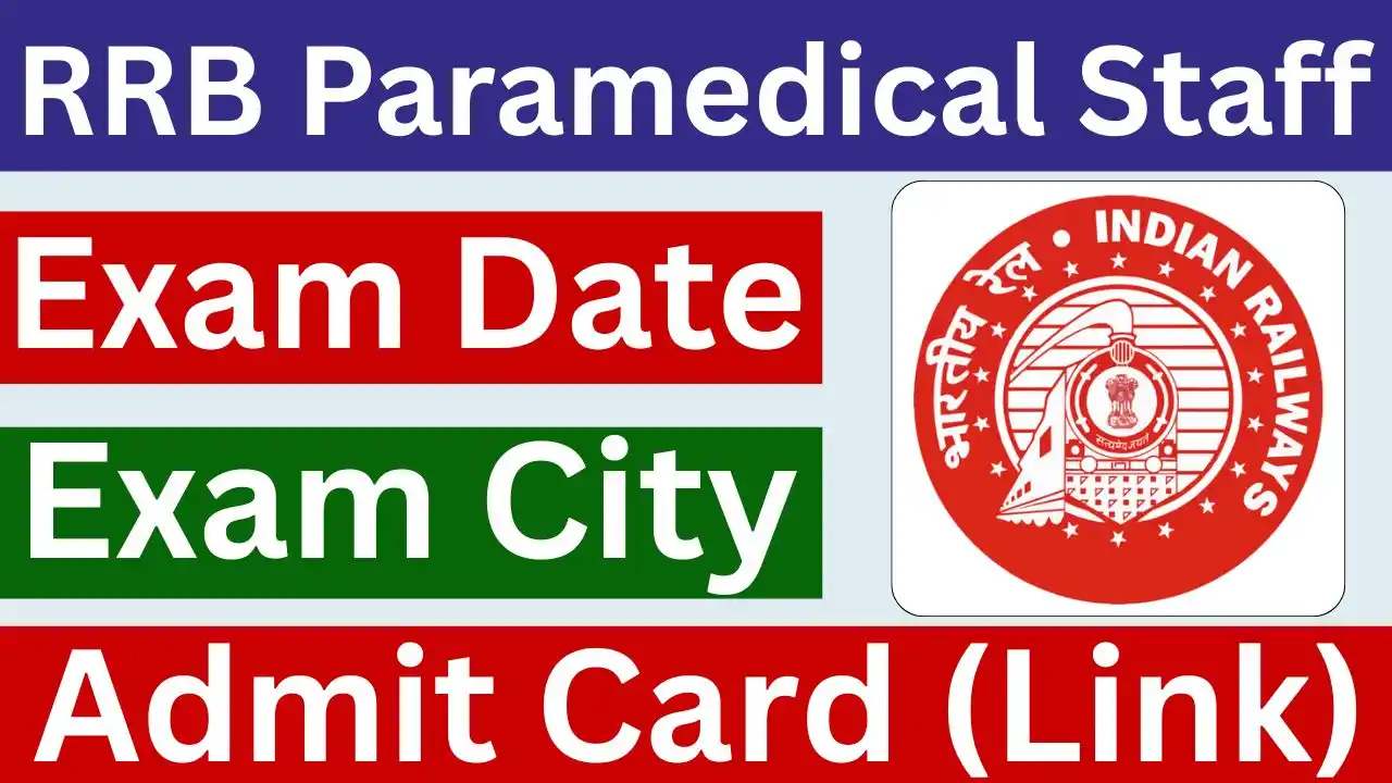 RRB Paramedical Staff Admit Card